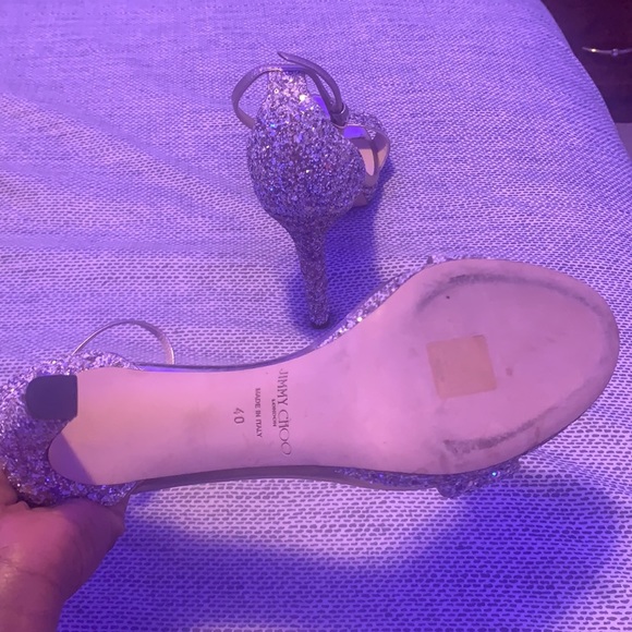 Brand New, Never Worn Jimmy Choo Moon Sand Misty 120 Suede Heeled Sandals - Picture 5 of 6